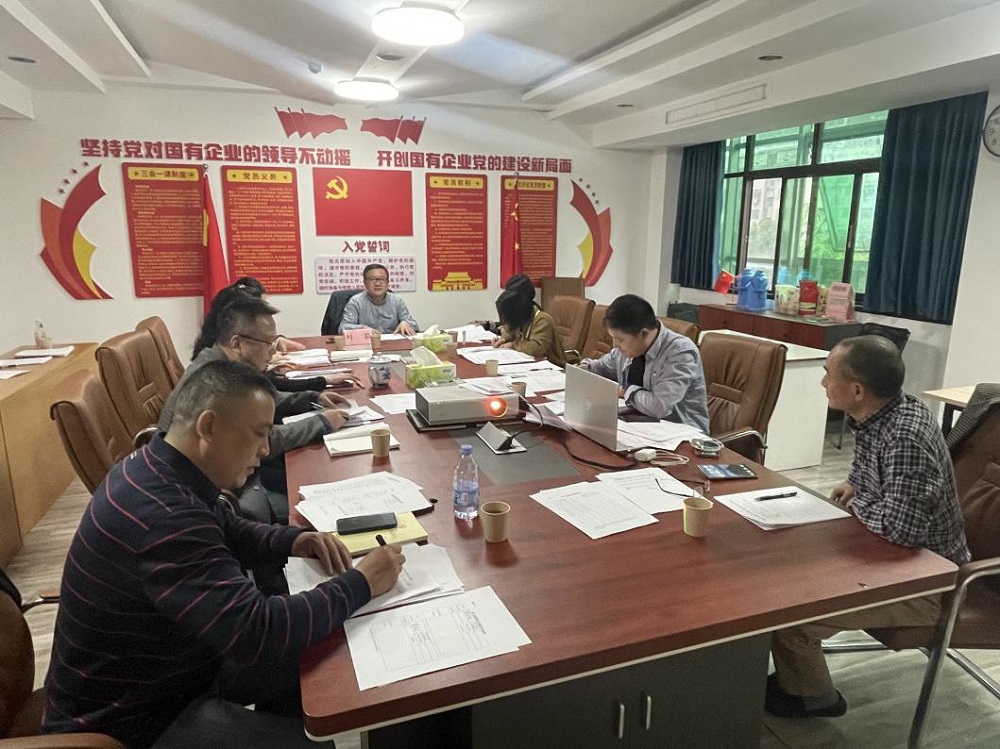 湖南糧油集團黨委書記、董事長葉蓁以普通黨員身份參加所在黨支部組織生活會