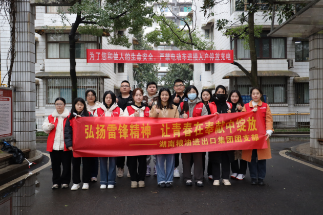 弘揚雷鋒精神，讓青春在奉獻中綻放——湖南糧油進出口集團團支部開展“學雷鋒”志愿服務活動